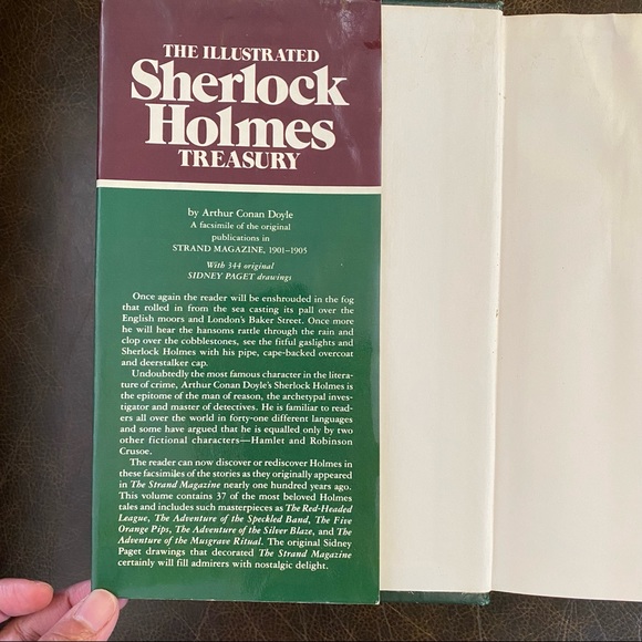 The Illustrated SHERLOCK HOLMES Treasury Hardcover Book by Arthur Conan Doyle - Picture 5 of 13